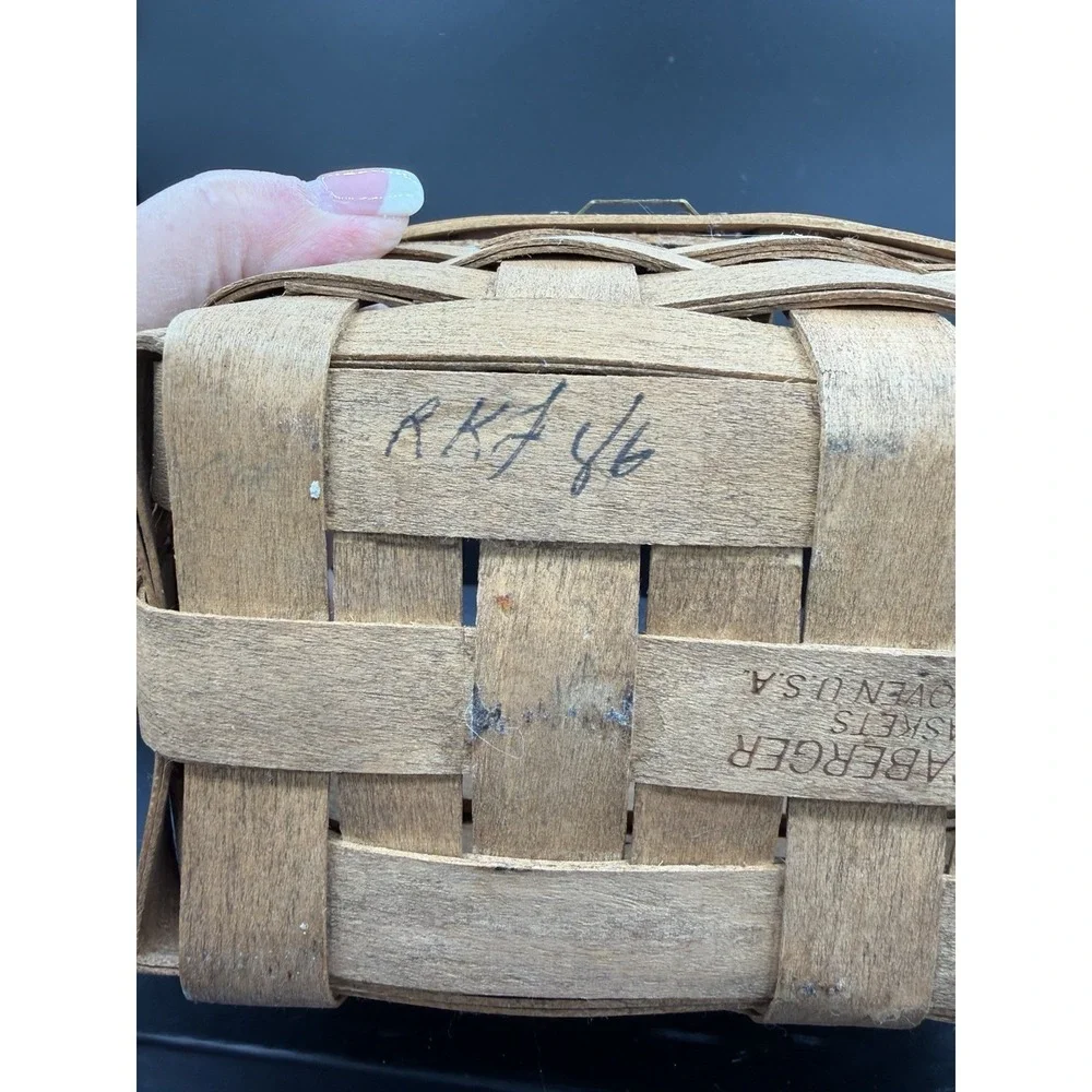 🔑 Longaberger 1986 Small Key Basket 🧺 Vintage Collectible